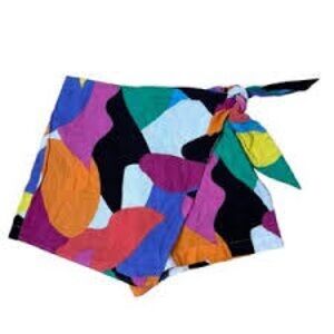 a new day Multicolor Abstract Skirt
